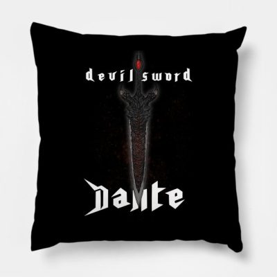 Devil Sword Dante Devil May Cry Throw Pillow Official Devil May Cry Merch