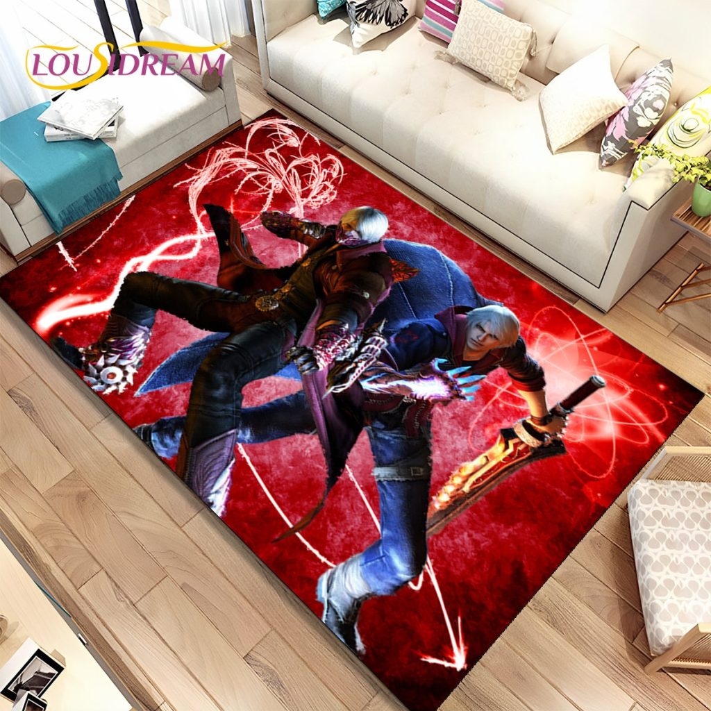 3D HD D Devil May Cry DMC Game Gamer Area Rug Carpet Rug for Home Living 11 - Devil May Cry Store