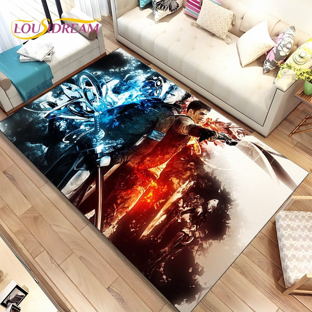 3D HD D Devil May Cry DMC Game Gamer Area Rug Carpet Rug for Home Living 17 - Devil May Cry Store