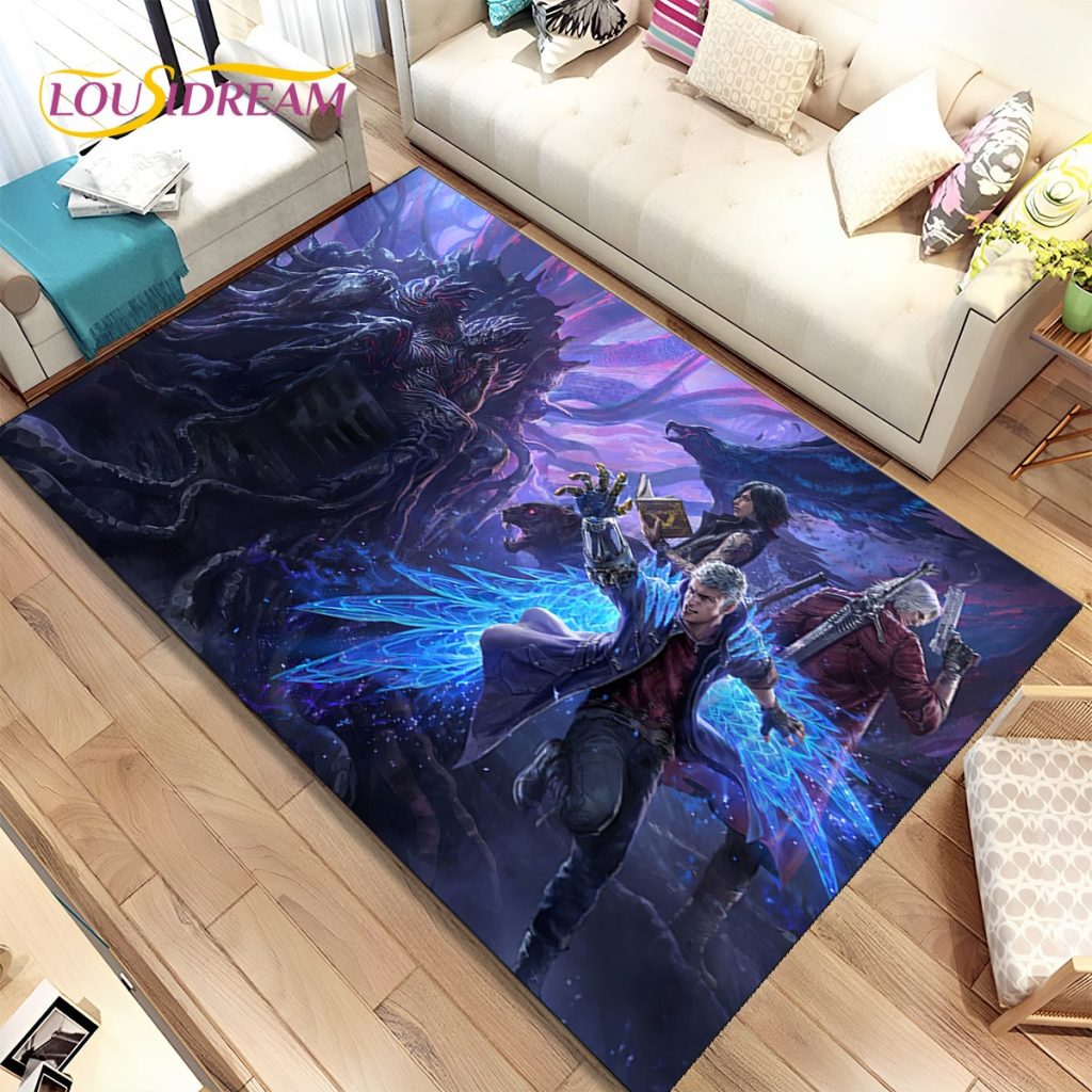 3D HD D Devil May Cry DMC Game Gamer Area Rug Carpet Rug for Home Living 19 - Devil May Cry Store