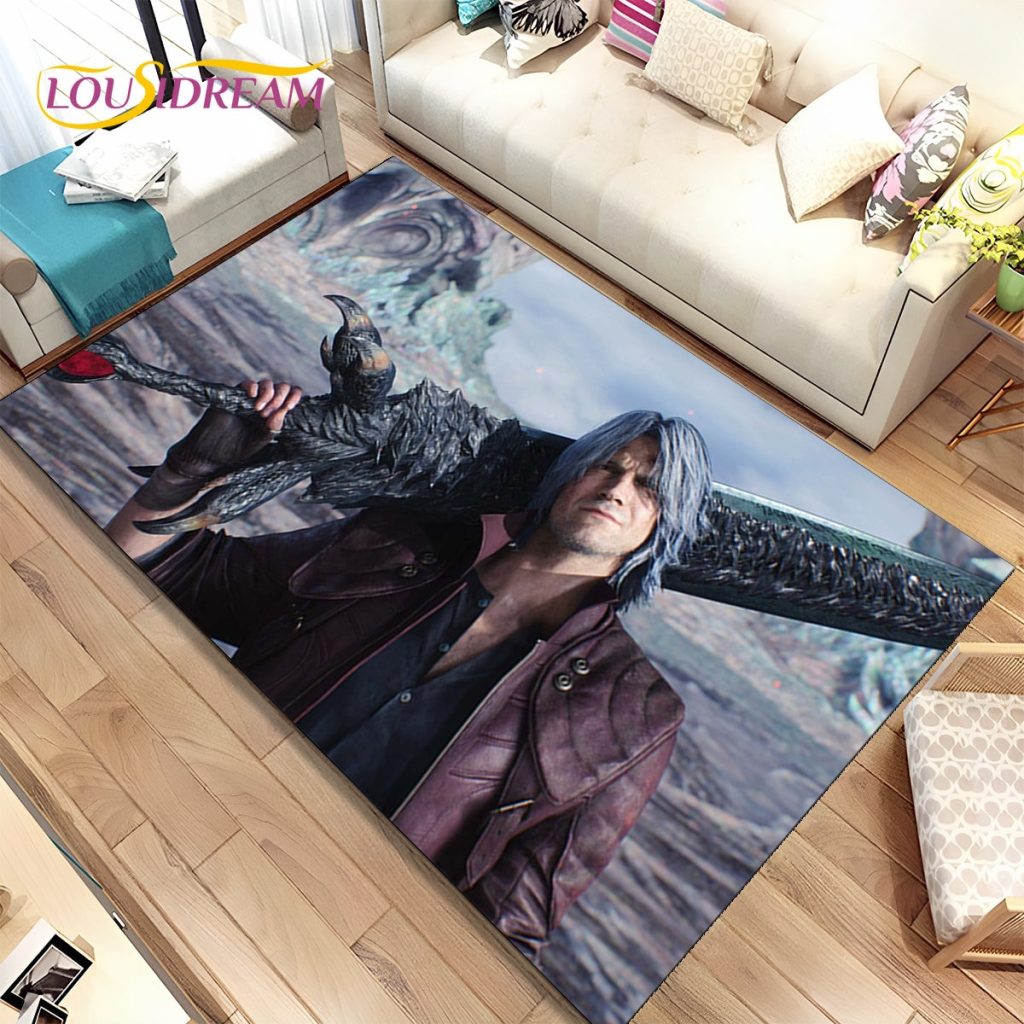 3D HD D Devil May Cry DMC Game Gamer Area Rug Carpet Rug for Home Living 22 - Devil May Cry Store