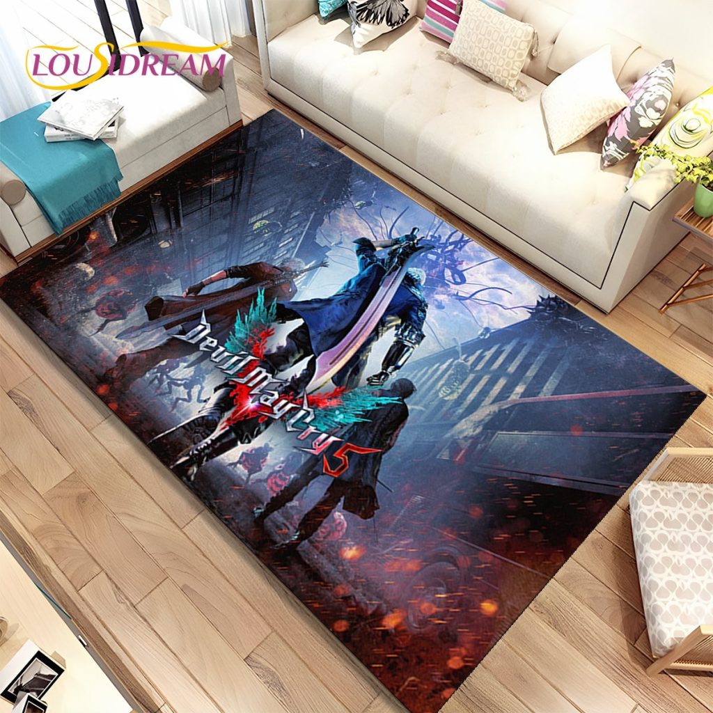 3D HD D Devil May Cry DMC Game Gamer Area Rug Carpet Rug for Home Living 3 - Devil May Cry Store