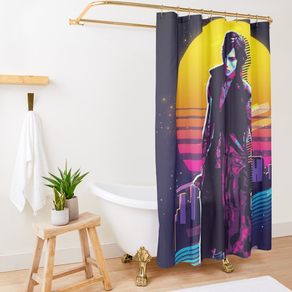 Devil May Cry - V (80S Retro) Shower Curtain Official Devil May Cry Merch