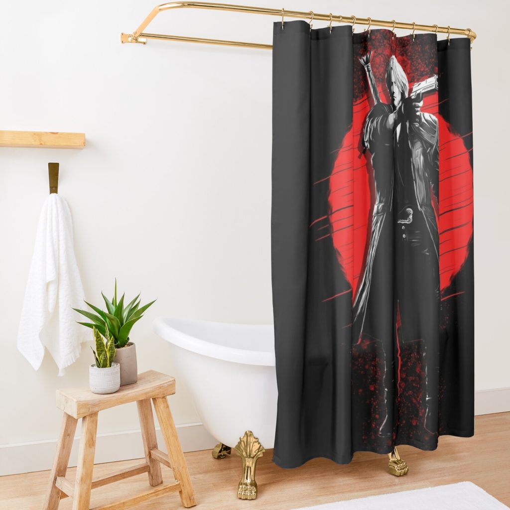 Dante - Devil May Cry Shower Curtain Official Devil May Cry Merch