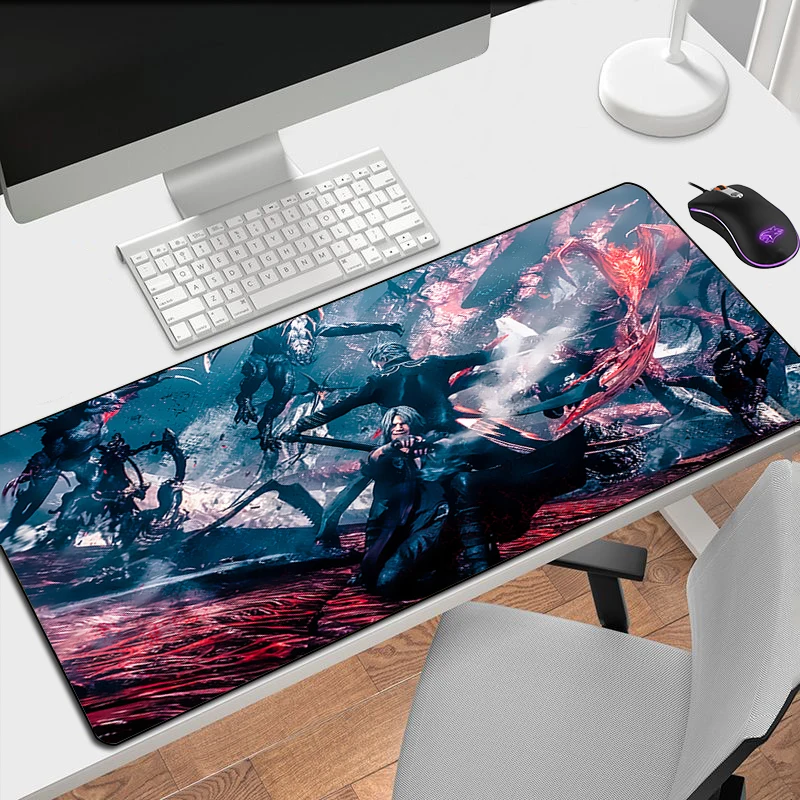 May Cry Mouse Mats Devil Gamer Keyboard Pad Gaming Accessories Desk Protector Mousepad Mat Mause Pads 11 - Devil May Cry Store