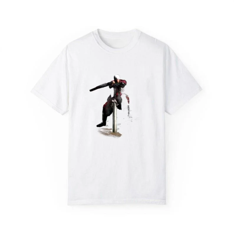 Devil May Cry Character With Sword Shirt Vintage Aesthetic Y2K Gaming T - Devil May Cry Store